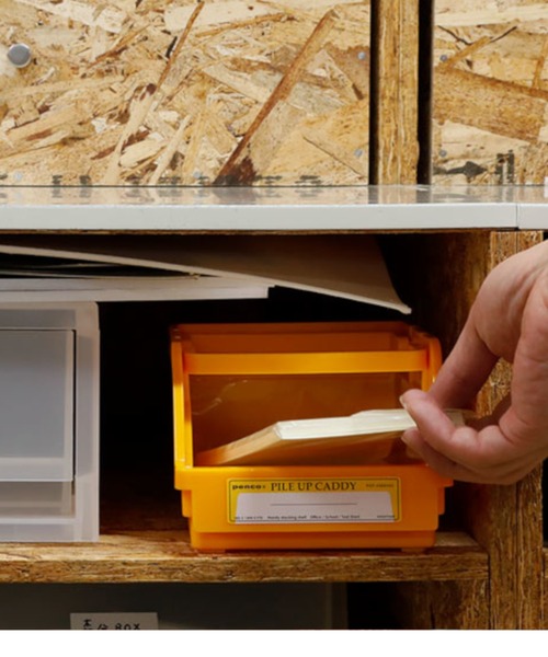 PENCO（ペンコ）の「penco ペンコ パイルアップキャディ スタッキング 収納ケース（収納グッズ・レディース・ホワイト/ライトブルー/ブラック/ベージュ/ネイビー/イエロー/オレンジ/グリーン/クリア・FREE）」の17枚目の写真