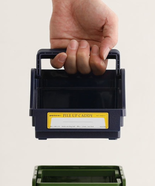 PENCO（ペンコ）の「penco ペンコ パイルアップキャディ スタッキング 収納ケース（収納グッズ・レディース・ホワイト/ライトブルー/ブラック/ベージュ/ネイビー/イエロー/オレンジ/グリーン/クリア・FREE）」の19枚目の写真