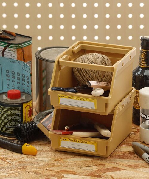 PENCO（ペンコ）の「penco ペンコ パイルアップキャディ スタッキング 収納ケース（収納グッズ・レディース・ホワイト/ライトブルー/ブラック/ベージュ/ネイビー/イエロー/オレンジ/グリーン/クリア・FREE）」の22枚目の写真