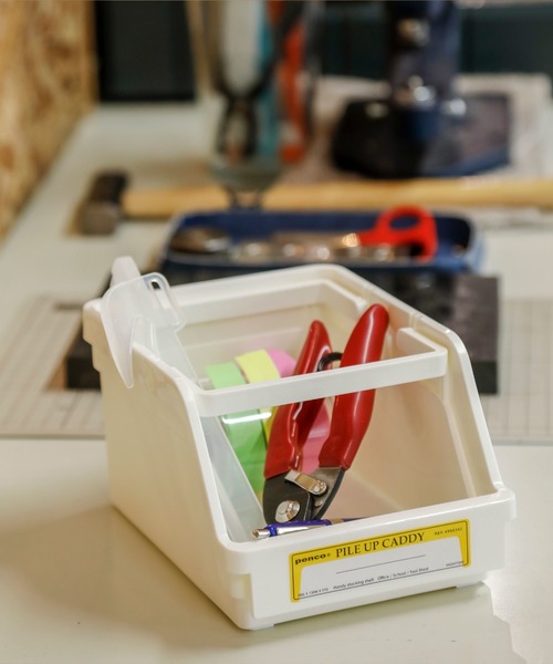 PENCO（ペンコ）の「penco ペンコ パイルアップキャディ スタッキング 収納ケース（収納グッズ・レディース・ホワイト/ライトブルー/ブラック/ベージュ/ネイビー/イエロー/オレンジ/グリーン/クリア・FREE）」の14枚目の写真