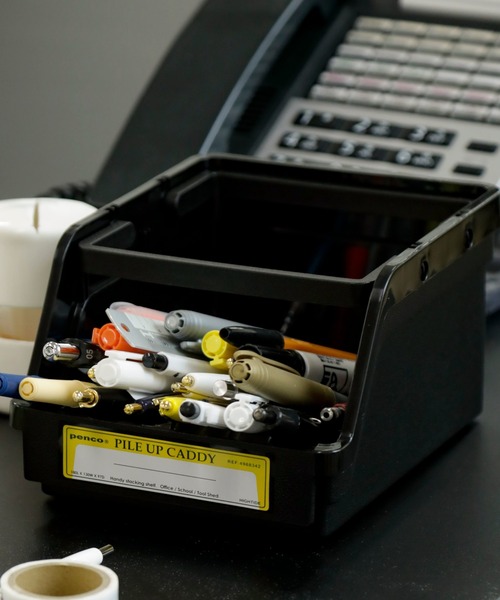 PENCO（ペンコ）の「penco ペンコ パイルアップキャディ スタッキング 収納ケース（収納グッズ・レディース・ホワイト/ライトブルー/ブラック/ベージュ/ネイビー/イエロー/オレンジ/グリーン/クリア・FREE）」の12枚目の写真