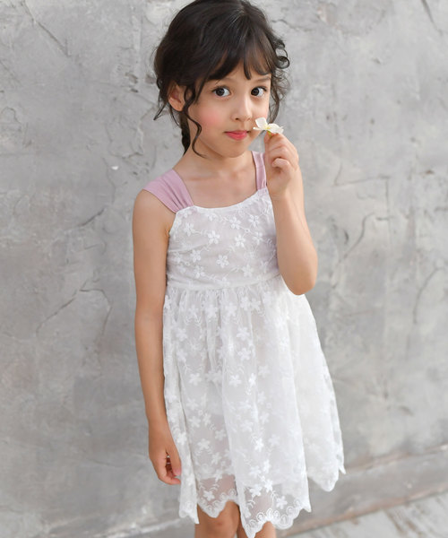 Bee Des Bee ビーデスビー の 白レースノースリーブワンピース ワンピース Wear