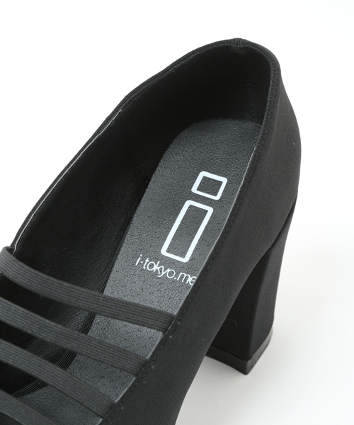i（アイ）の「ゴムライン厚底パンプス（パンプス・レディース・ホワイト/ブラック・SMALL/LARGE/MEDIUM）」の7枚目の写真