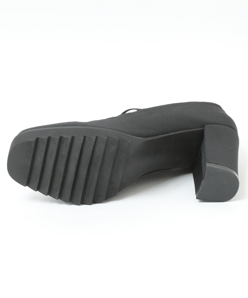 i（アイ）の「ゴムライン厚底パンプス（パンプス・レディース・ホワイト/ブラック・SMALL/LARGE/MEDIUM）」の4枚目の写真