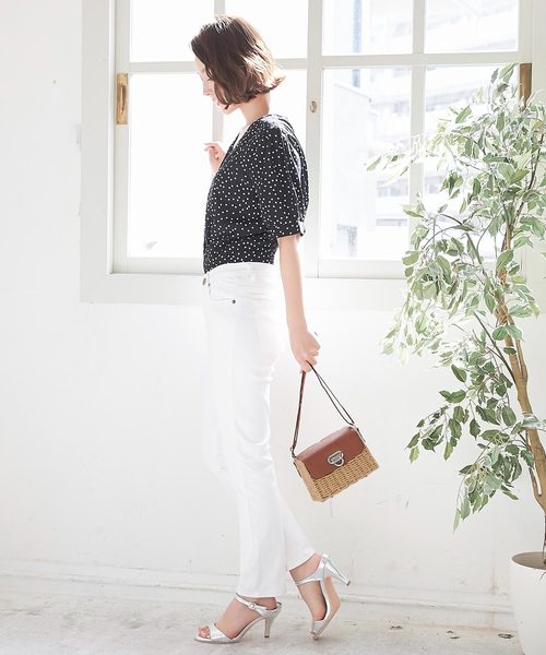 KOBE LETTUCE（コウベレタス）の「フラップミニカゴバッグ（ショルダーバッグ・レディース・ベージュ/アイボリー・FREE）」の15枚目の写真