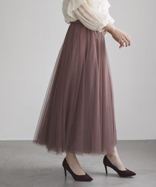 セール フレアチュールスカート スカート And R アンドアール