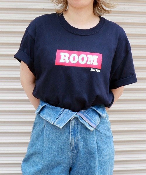HER CLOSET(ハークローゼット)の「【HERCLOSET】アソートプリントロゴTシャツ(Tシャツ/カットソー・レディース・ホワイト/ネイビー/イエロー/ホワイト系その他/ブラック系その他/ブルー系その他/イエロー系その他/ホワイト系その他2/ブラック系その他2/スミクロ/ブルー系その他2/イエロー系その他2/パープル/ホワイト系その他4/ブラック系その他3/ブラック系その他4/ホワイト系その他3/グレー/カーキ・M/L)」の13枚目の写真