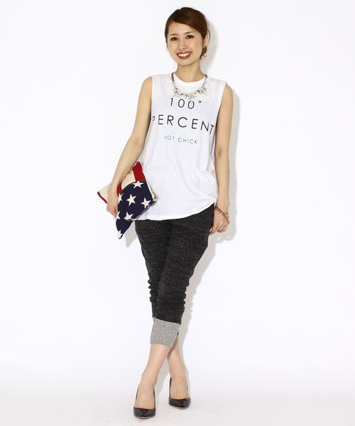 Ray BEAMS（レイビームス）の「○THE LAUNDRY ROOM / "100゜"タンクトップ （タンクトップ・レディース・ホワイト・ONE SIZE）」の13枚目の写真