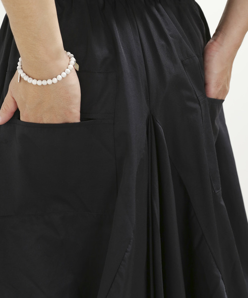 minsobi(ミンソビ)の「変形レイヤードスカートユニセックス(スカート・メンズ・ブラック・FREE)」の8枚目の写真