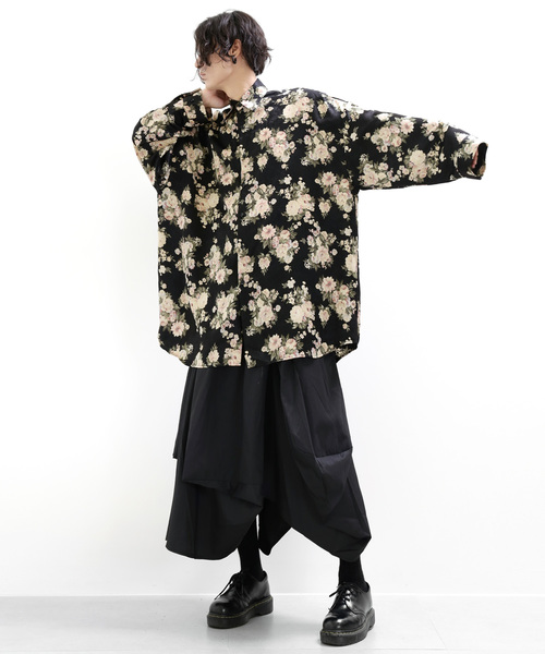 minsobi(ミンソビ)の「変形レイヤードスカートユニセックス(スカート・メンズ・ブラック・FREE)」の12枚目の写真