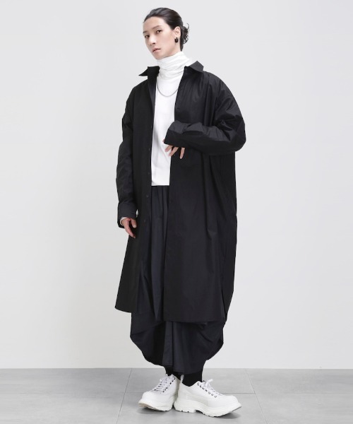 minsobi(ミンソビ)の「変形レイヤードスカートユニセックス(スカート・メンズ・ブラック・FREE)」の20枚目の写真