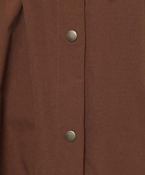 PAGEBOY（ページボーイ）の「【WEB限定】バックプリーツフードコート（トレンチコート・レディース・ダークブラウン/モカ・FREE）」の14枚目の写真