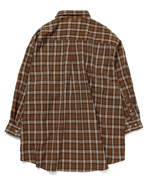 JUNRED(ジュンレッド)の「ネオビッグチェックシャツ(シャツ/ブラウス・メンズ・ダークブラウン/グレー・M/L)」の3枚目の写真