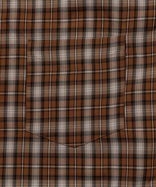 JUNRED(ジュンレッド)の「ネオビッグチェックシャツ(シャツ/ブラウス・メンズ・ダークブラウン/グレー・M/L)」の6枚目の写真
