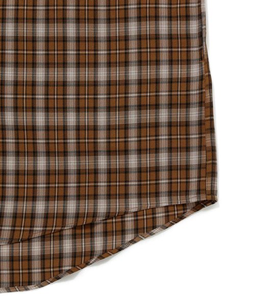 JUNRED(ジュンレッド)の「ネオビッグチェックシャツ(シャツ/ブラウス・メンズ・ダークブラウン/グレー・M/L)」の9枚目の写真