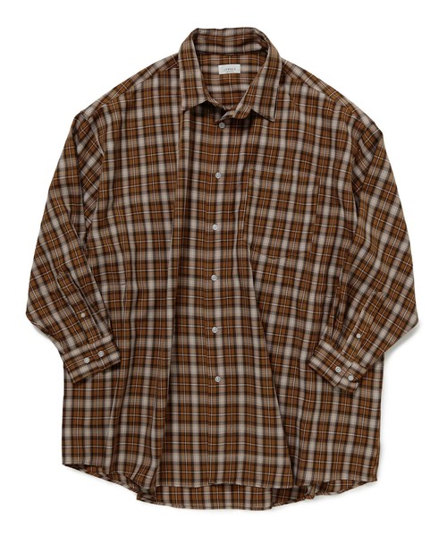 JUNRED(ジュンレッド)の「ネオビッグチェックシャツ(シャツ/ブラウス・メンズ・ダークブラウン/グレー・M/L)」の13枚目の写真