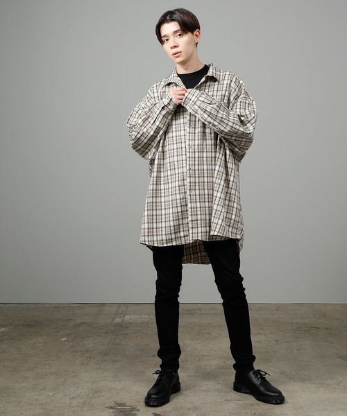JUNRED(ジュンレッド)の「ネオビッグチェックシャツ(シャツ JUNRED(ジュンレッド)の「ネオビッグチェックシャツ(シャツ