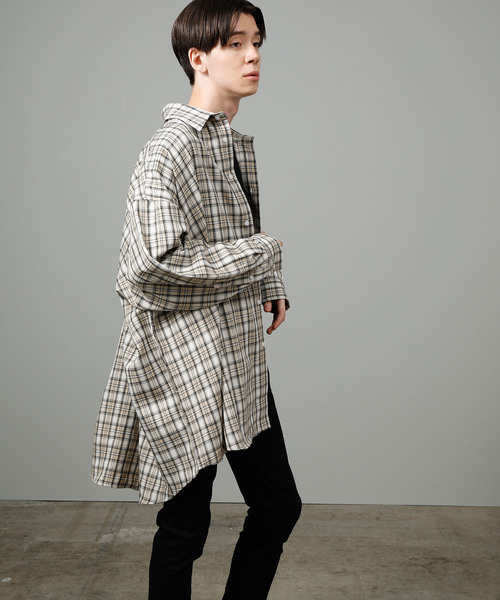 JUNRED(ジュンレッド)の「ネオビッグチェックシャツ(シャツ/ブラウス・メンズ・ダークブラウン/グレー・M/L)」の22枚目の写真
