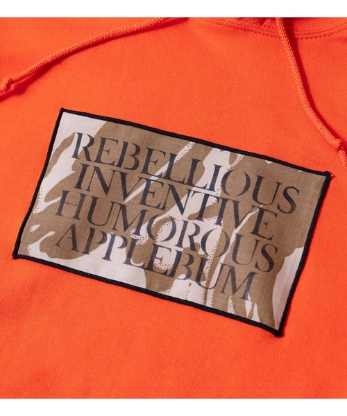 APPLEBUM（アップルバム）の「CAMO STENCIL HOODIE（パーカー・メンズ・カーキ/オレンジ・MEDIUM/LARGE/X-LARGE）」の12枚目の写真