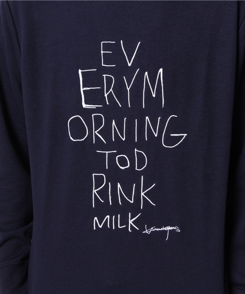 WEGO(ウィゴー)の「WEGO/刺繍ペンシルロゴスウェット(スウェット・メンズ・ネイビー/杢グレー・LARGE/MEDIUM)」の12枚目の写真