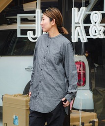 makerhood（メーカーフッド）の「makerhood × GORDON MILLERBAND COLLAR SHIRT (メーカーフッド ゴードンミラー バンドカラーシャツ)（シャツ/ブラウス）」