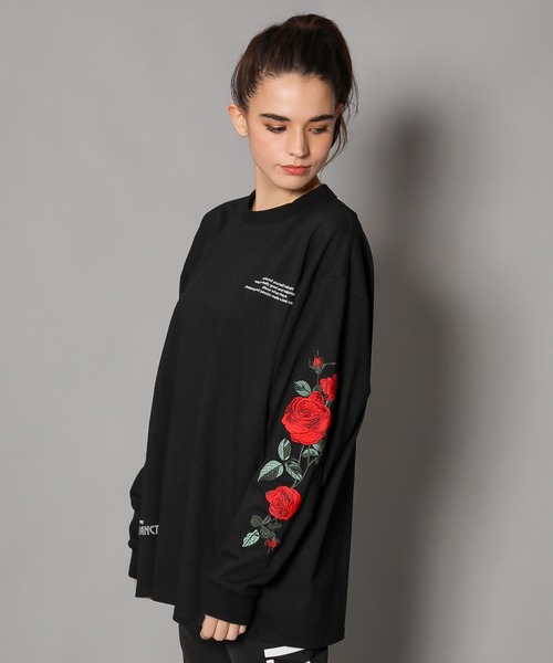 JACKROSE（ジャックローズ）の「JE-ローズ刺繍・アンサンブル・LSTEE（Tシャツ/カットソー・メンズ・ホワイト/ブラック/ホワイト系その他2/ブラック系その他2・M/L）」の3枚目の写真