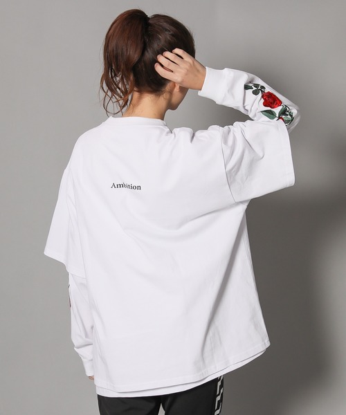 JACKROSE（ジャックローズ）の「JE-ローズ刺繍・アンサンブル・LSTEE（Tシャツ/カットソー・メンズ・ホワイト/ブラック/ホワイト系その他2/ブラック系その他2・M/L）」の6枚目の写真