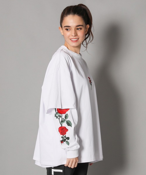 JACKROSE（ジャックローズ）の「JE-ローズ刺繍・アンサンブル・LSTEE（Tシャツ/カットソー・メンズ・ホワイト/ブラック/ホワイト系その他2/ブラック系その他2・M/L）」の7枚目の写真