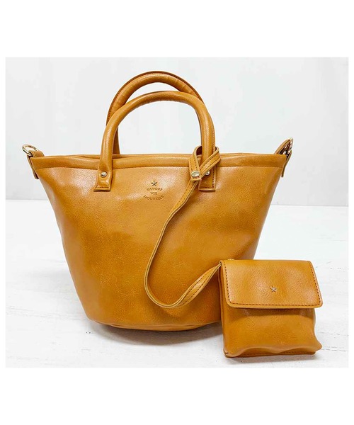 favori（ファヴォリ）の「コパンミニポーチ付き２ＷＡＹトート（トートバッグ・レディース・ブラック/ブラウン/ピンク/キャメル・FREE）」の4枚目の写真