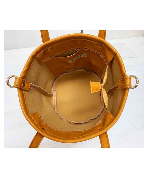 favori（ファヴォリ）の「コパンミニポーチ付き２ＷＡＹトート（トートバッグ・レディース・ブラック/ブラウン/ピンク/キャメル・FREE）」の15枚目の写真