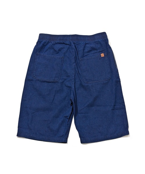 UNIVERSAL OVERALL（ユニバーサルオーバーオール）の「UNIVERSAL OVERALL シェフショーツ (ユニバーサルオーバーオール )(2colors)(パンツ)（カーゴパンツ・メンズ・インディゴブルー/ブルー・S/M/L）」の3枚目の写真