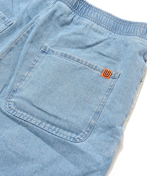 UNIVERSAL OVERALL（ユニバーサルオーバーオール）の「UNIVERSAL OVERALL シェフショーツ (ユニバーサルオーバーオール )(2colors)(パンツ)（カーゴパンツ・メンズ・インディゴブルー/ブルー・S/M/L）」の5枚目の写真