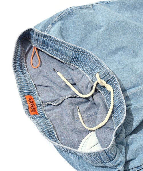 UNIVERSAL OVERALL（ユニバーサルオーバーオール）の「UNIVERSAL OVERALL シェフショーツ (ユニバーサルオーバーオール )(2colors)(パンツ)（カーゴパンツ・メンズ・インディゴブルー/ブルー・S/M/L）」の7枚目の写真
