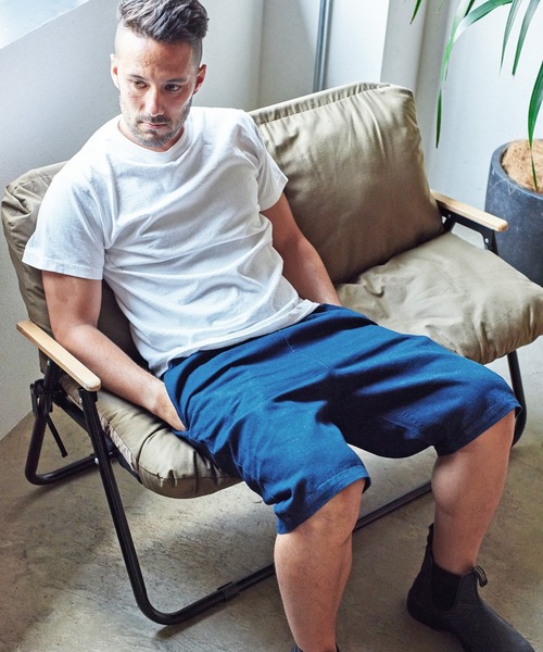 UNIVERSAL OVERALL（ユニバーサルオーバーオール）の「UNIVERSAL OVERALL シェフショーツ (ユニバーサルオーバーオール )(2colors)(パンツ)（カーゴパンツ・メンズ・インディゴブルー/ブルー・S/M/L）」の10枚目の写真