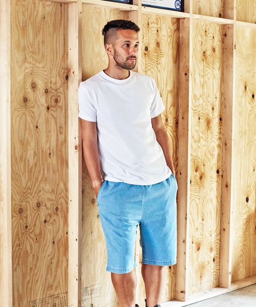 UNIVERSAL OVERALL（ユニバーサルオーバーオール）の「UNIVERSAL OVERALL シェフショーツ (ユニバーサルオーバーオール )(2colors)(パンツ)（カーゴパンツ・メンズ・インディゴブルー/ブルー・S/M/L）」の9枚目の写真