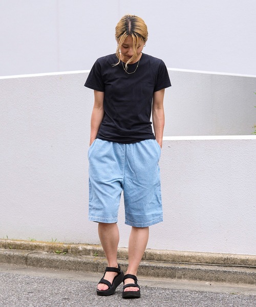 UNIVERSAL OVERALL（ユニバーサルオーバーオール）の「UNIVERSAL OVERALL シェフショーツ (ユニバーサルオーバーオール )(2colors)(パンツ)（カーゴパンツ・メンズ・インディゴブルー/ブルー・S/M/L）」の14枚目の写真