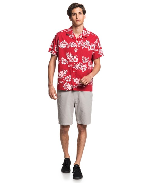 Quiksilver（クイックシルバー）の「FLORAL FEELINGS/クイックシルバー シャツ 半袖 総柄（シャツ/ブラウス・メンズ・ブラック/ブルー/レッド・MEDIUM/LARGE）」の12枚目の写真