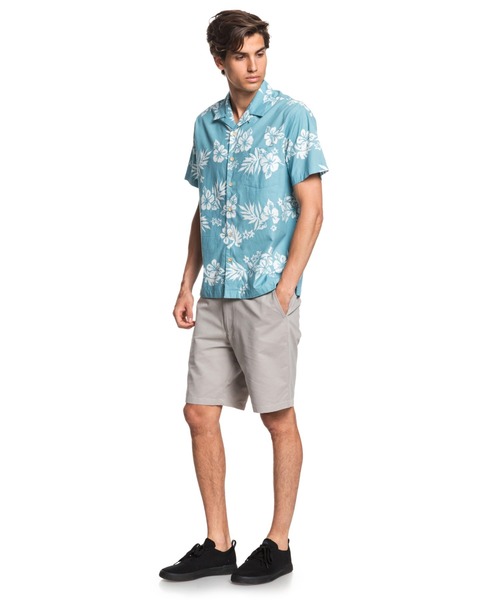 Quiksilver（クイックシルバー）の「FLORAL FEELINGS/クイックシルバー シャツ 半袖 総柄（シャツ/ブラウス・メンズ・ブラック/ブルー/レッド・MEDIUM/LARGE）」の9枚目の写真