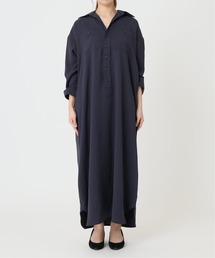 美品△ BLUEBIRD BOULEVARD//別注ソフトツイルシャツドレス