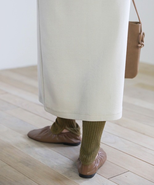 select MOCA（セレクトモカ）の「2020 A/W ラウンドニットレギンス/レイヤードニットパンツ/スリットニットレギンス（レギンス/スパッツ・レディース・カーキ/ベージュ/ブラウン・FREE）」の15枚目の写真
