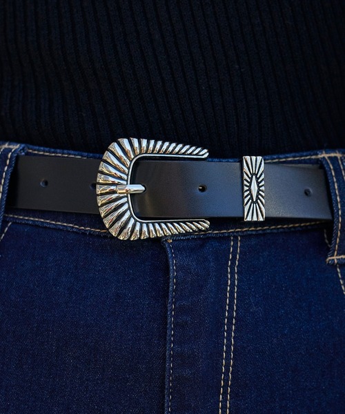 WEGO(ウィゴー)の「WEGO/ウエスタンバックルベルト(ベルト・レディース・ブラック/その他1/ライトベージュ/ブラウン/その他2/その他3/ダークブラウン/その他4/その他6/その他8/その他7/オフホワイト/シルバー・FREE)」の19枚目の写真