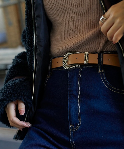 WEGO(ウィゴー)の「WEGO/ウエスタンバックルベルト(ベルト・レディース・ブラック/その他1/ライトベージュ/ブラウン/その他2/その他3/ダークブラウン/その他4/その他6/その他8/その他7/オフホワイト/シルバー・FREE)」の20枚目の写真