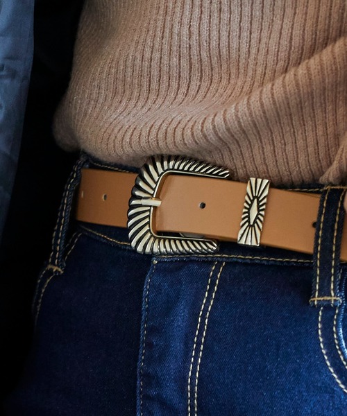 WEGO(ウィゴー)の「WEGO/ウエスタンバックルベルト(ベルト・レディース・ブラック/その他1/ライトベージュ/ブラウン/その他2/その他3/ダークブラウン/その他4/その他6/その他8/その他7/オフホワイト/シルバー・FREE)」の21枚目の写真