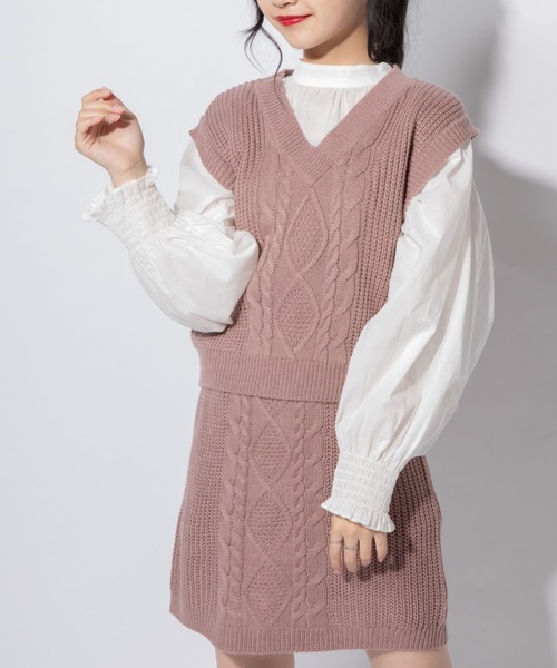 ケーブルニットベストセットアップ ニット セーター Mysa Liina ミーサリーナ のファッション通販 Zozotown