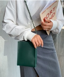 yuue' ( wear ) | 編み込みレザースクエアミニショルダーバッグ / タングルストリング スクエアミニショルダーバッグ(ショルダーバッグ)