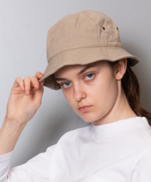 newhattan（ニューハッタン）の「バケットハット（ハット・レディース・ブラック/ネイビー/カーキ/アイボリー・MEDIUM/LARGE）」の7枚目の写真