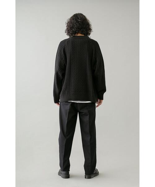MONKEY TIME（モンキータイム）の「＜monkey time＞ ST FLANO CENTER SEAM WIDE PANTS/ワイドパンツ（スラックス・メンズ・ブラック/ダークグレー・LARGE/SMALL/MEDIUM）」の6枚目の写真