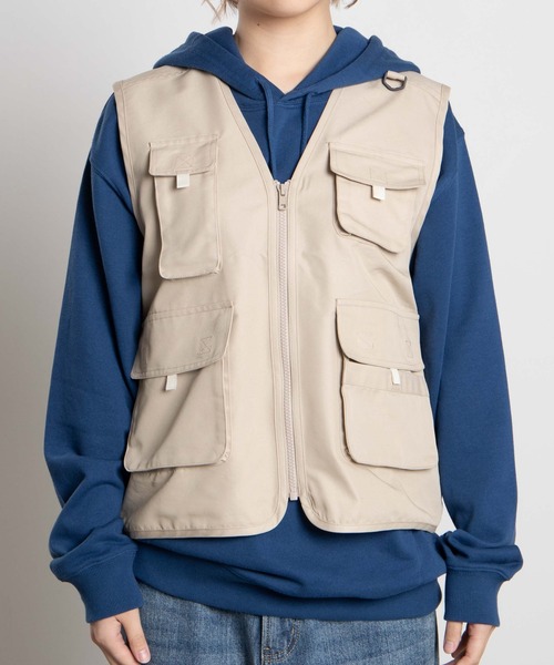 WEGO（ウィゴー）の「WEGO/ポケットフィッシングベスト（ベスト・レディース・ベージュ・FREE）」の3枚目の写真