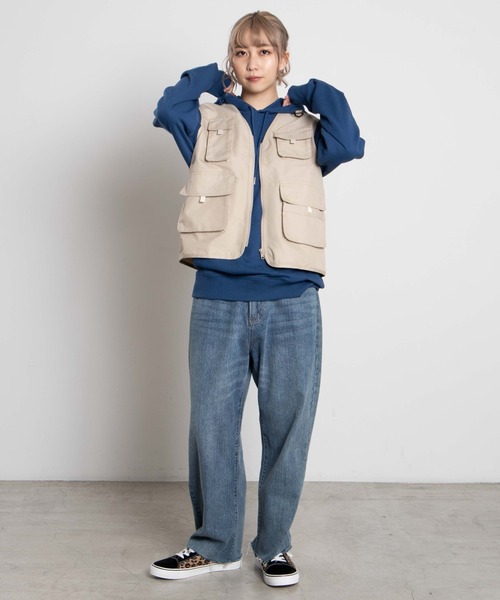 WEGO（ウィゴー）の「WEGO/ポケットフィッシングベスト（ベスト・レディース・ベージュ・FREE）」の5枚目の写真