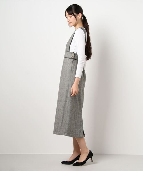 archives(アルシーヴ)の「パイピングヘリンボーンワンピース(ワンピース・レディース・アイボリー/ブラック/ブラウン・MEDIUM)」の4枚目の写真